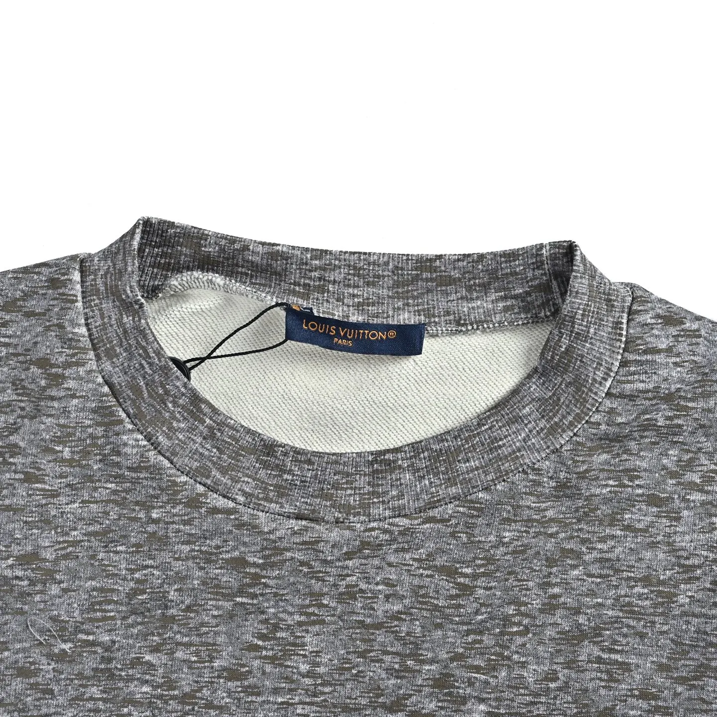 Louis Vuitton/Louis Vuitton Gray all-over reflective printed crew neck sweatshirt